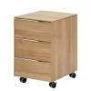 Maja Möbel Rollcontainer YOLO - Eiche Dekor / Chrom -Büromöbel Verkaufsgeschäft 1000268984 210610 16244700004 IMAGE P000000001000268984