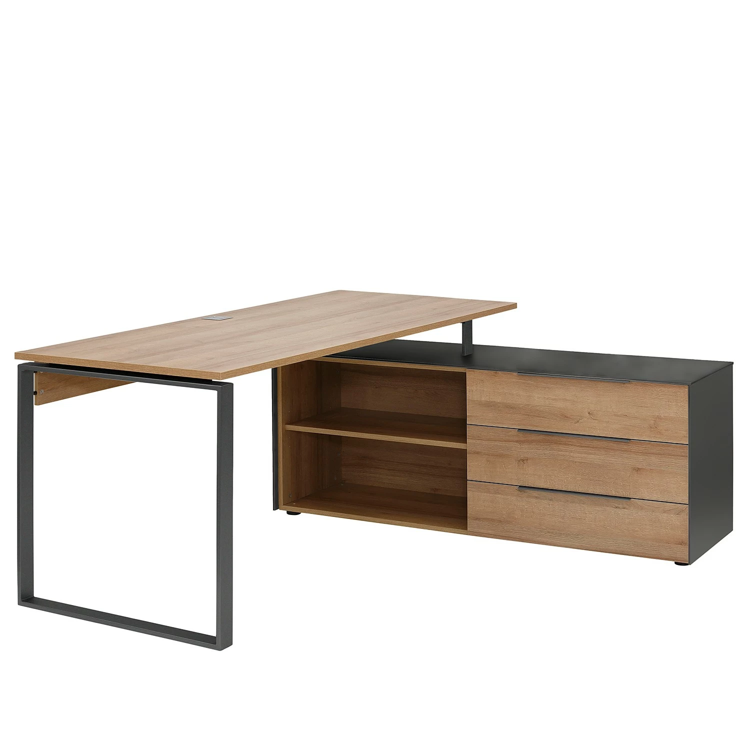Maja Möbel Eckschreibtisch YOLO - Anthrazit / Eiche Dekor 3 Maja Möbel Eckschreibtisch YOLO - Anthrazit / Eiche Dekor