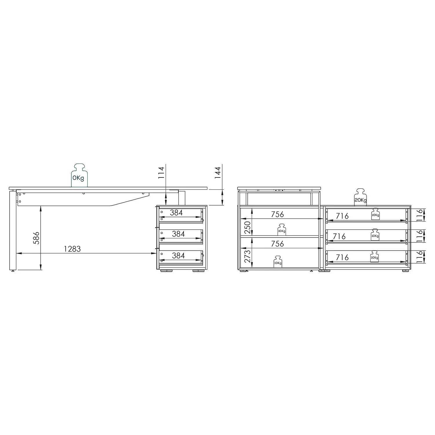 Maja Möbel Eckschreibtisch YOLO - Anthrazit / Eiche Dekor 6 Maja Möbel Eckschreibtisch YOLO - Anthrazit / Eiche Dekor – Bild 4