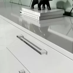 Germania Sideboard Sunnyvale - Hochglanz Weiß / Matt Weiß - Breite: 186 cm -Büromöbel Verkaufsgeschäft 1000270198 210526 06260700010 DETAILS P000000001000270198