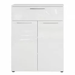 Germania Kommode Sunnyvale - Hochglanz Weiß / Matt Weiß -Büromöbel Verkaufsgeschäft 1000270199 210526 06260800017 DETAILS P000000001000270199