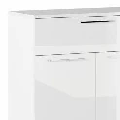 Germania Kommode Sunnyvale - Hochglanz Weiß / Matt Weiß -Büromöbel Verkaufsgeschäft 1000270199 210526 06260800019 DETAILS P000000001000270199