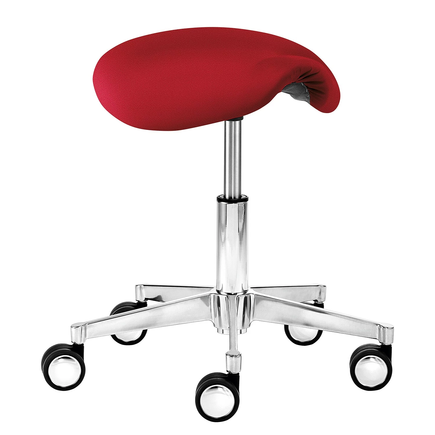 Mayer Sitzmöbel Drehhocker myXPERT II - Flachgewebe - Rot 3 Mayer Sitzmöbel Drehhocker myXPERT II - Flachgewebe - Rot