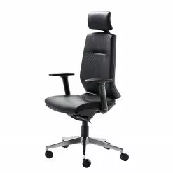 Mayer Sitzmöbel Bürodrehstuhl myCONTRACT LINE II - Echtleder - Anthrazit