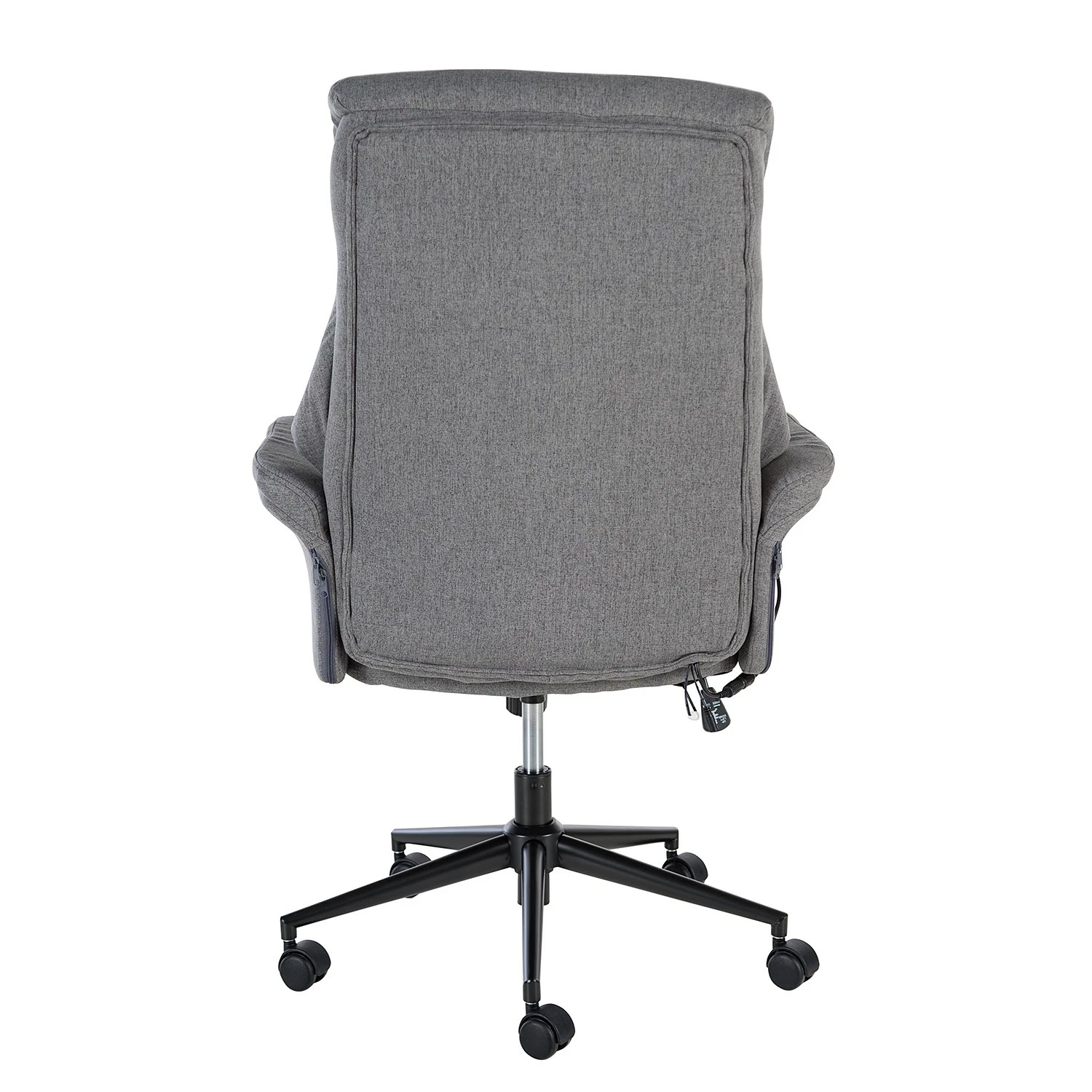 Furnitive Massagebürostuhl Barking - (mit Massagefunktion) - Flachgewebe / Metall - Grau / Schwarz 8 Furnitive Massagebürostuhl Barking - (mit Massagefunktion) - Flachgewebe / Metall - Grau / Schwarz – Bild 6