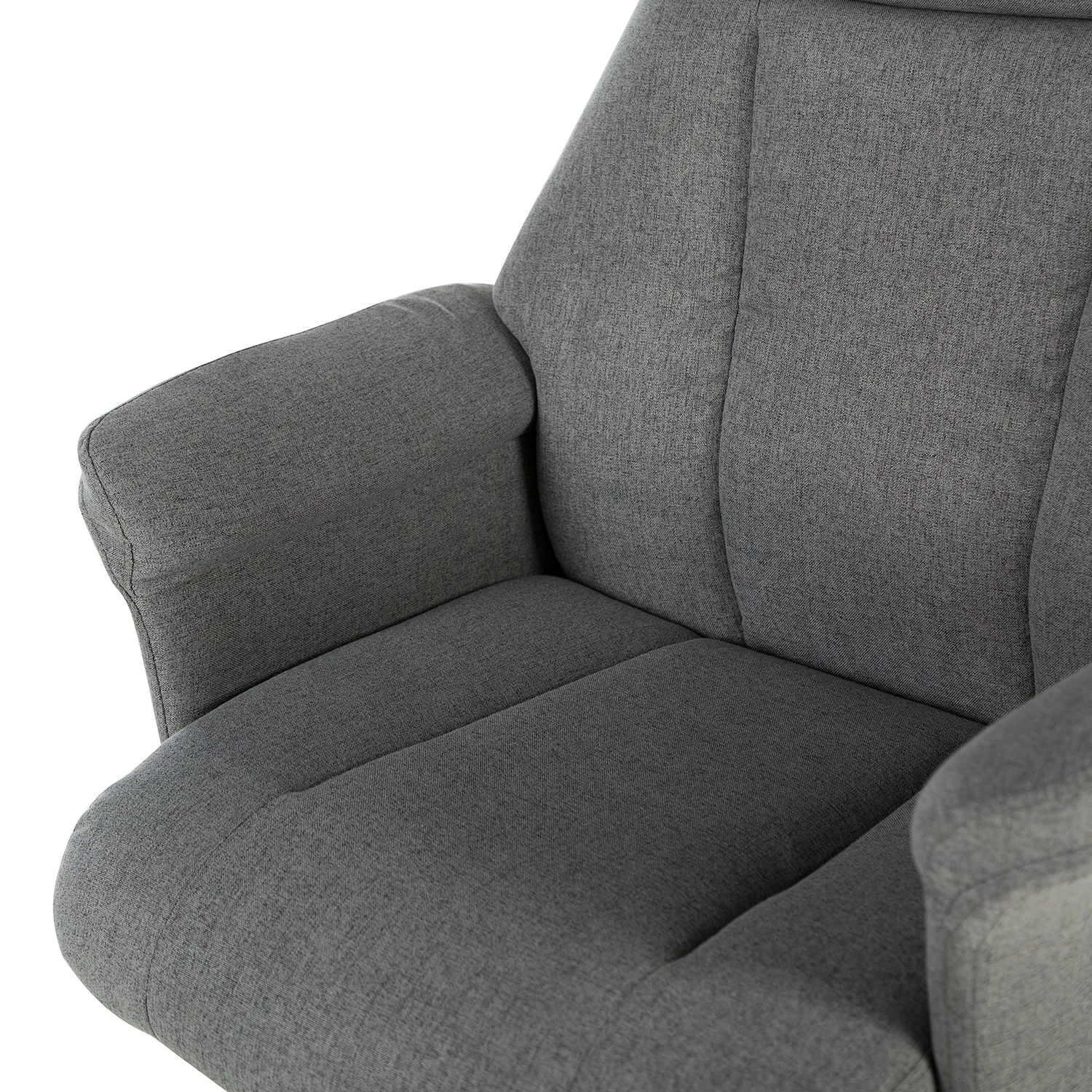 Furnitive Massagebürostuhl Barking - (mit Massagefunktion) - Flachgewebe / Metall - Grau / Schwarz 9 Furnitive Massagebürostuhl Barking - (mit Massagefunktion) - Flachgewebe / Metall - Grau / Schwarz – Bild 7