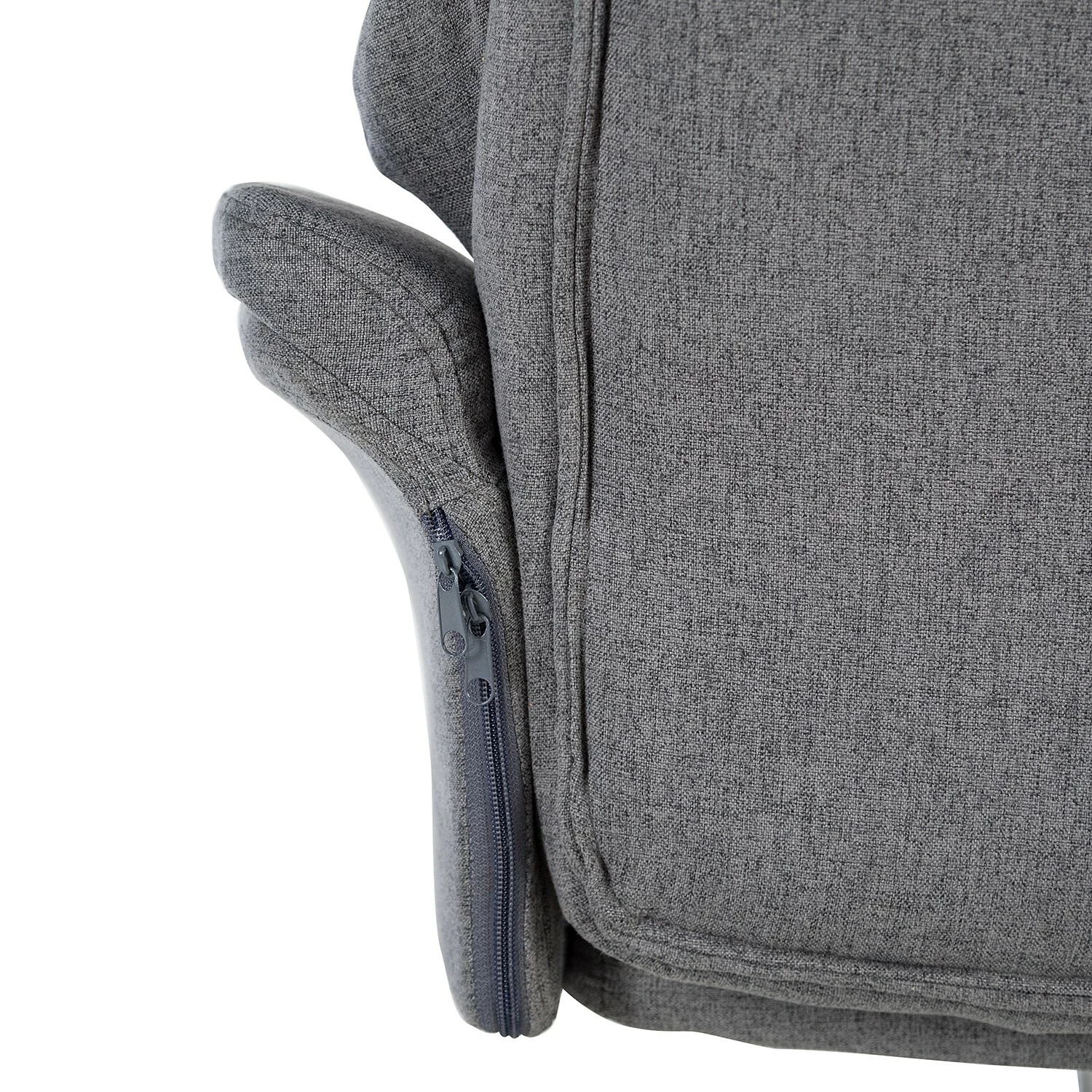 Furnitive Massagebürostuhl Barking - (mit Massagefunktion) - Flachgewebe / Metall - Grau / Schwarz 11 Furnitive Massagebürostuhl Barking - (mit Massagefunktion) - Flachgewebe / Metall - Grau / Schwarz – Bild 9