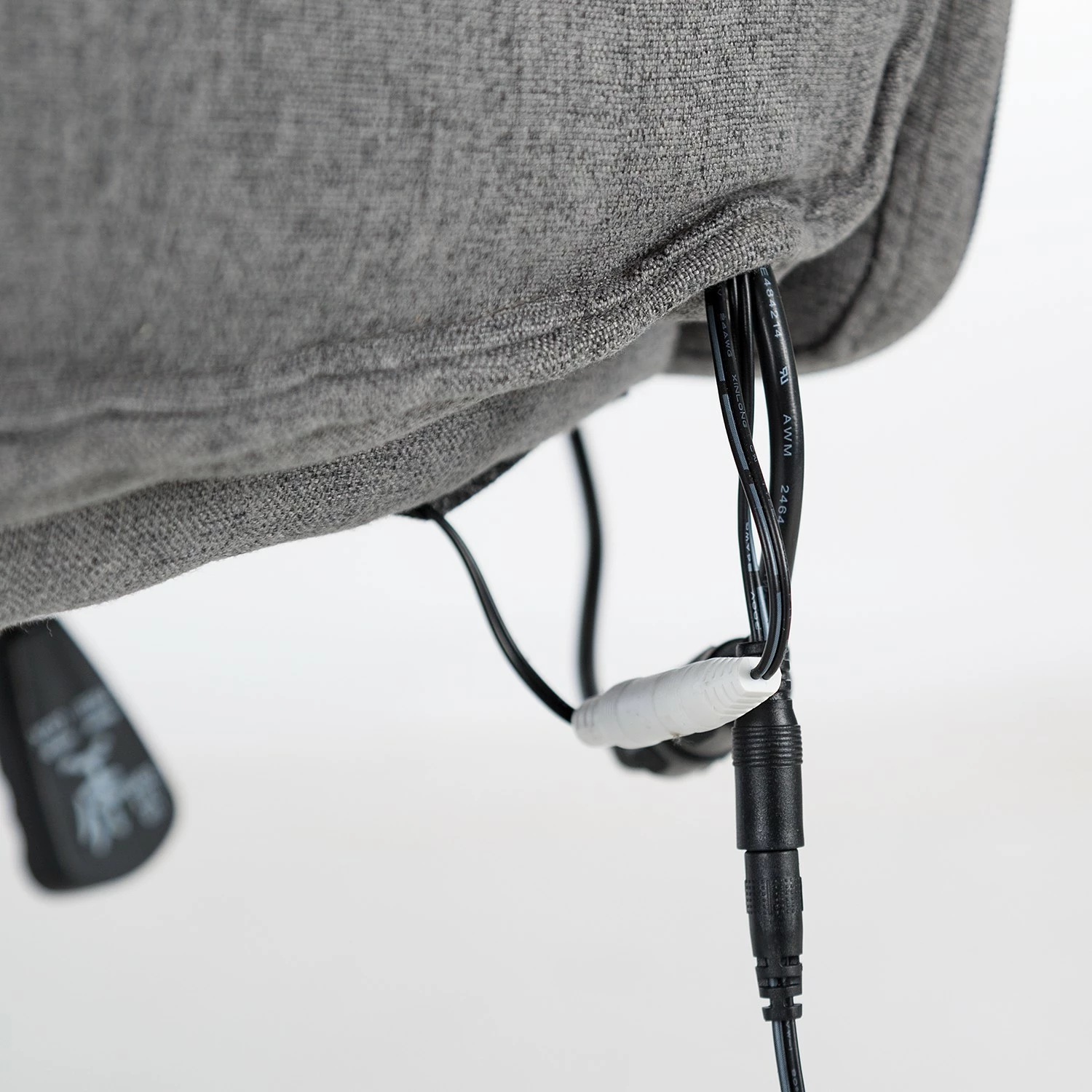 Furnitive Massagebürostuhl Barking - (mit Massagefunktion) - Flachgewebe / Metall - Grau / Schwarz 14 Furnitive Massagebürostuhl Barking - (mit Massagefunktion) - Flachgewebe / Metall - Grau / Schwarz – Bild 12