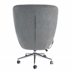 Furnitive Massagebürostuhl Barnard - (mit Massagefunktion) - Webstoff / Metall - Hellgrau / Chrom -Büromöbel Verkaufsgeschäft 1000272624 220629 050 DETAILS P000000001000272624