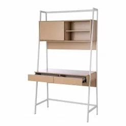 Loftscape Schreibtischregal Nova - Eiche Dekor / Weiß -Büromöbel Verkaufsgeschäft 1000272887 220406 030 DETAILS P000000001000272887