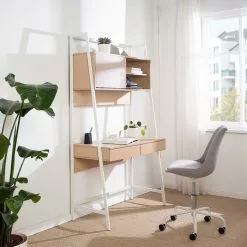 Loftscape Schreibtischregal Nova - Eiche Dekor / Weiß -Büromöbel Verkaufsgeschäft 1000272887 220519 021 MOOD DETAILS P000000001000272887 mood