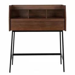 Loftscape Sekretär Noora - Walnuss / Schwarz -Büromöbel Verkaufsgeschäft 1000272893 220331 040 DETAILS P000000001000272893