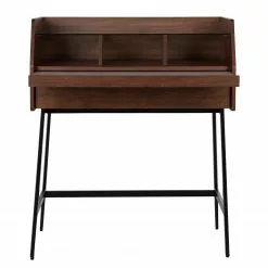 Loftscape Sekretär Noora - Walnuss / Schwarz -Büromöbel Verkaufsgeschäft 1000272893 220331 042 DETAILS P000000001000272893