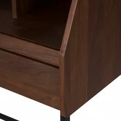 Loftscape Sekretär Noora - Walnuss / Schwarz -Büromöbel Verkaufsgeschäft 1000272893 220331 073 DETAILS P000000001000272893