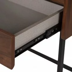 Loftscape Sekretär Noora - Walnuss / Schwarz -Büromöbel Verkaufsgeschäft 1000272893 220331 076 DETAILS P000000001000272893