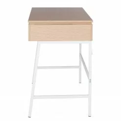 Loftscape Schreibtisch Neutra - (höhenverstellbar) - Eiche Dekor / Matt Weiß -Büromöbel Verkaufsgeschäft 1000272894 220329 034 DETAILS P000000001000272894