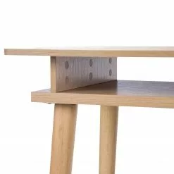 Loftscape Schreibtisch Noa - Eiche Dekor / Gummibaum -Büromöbel Verkaufsgeschäft 1000272895 220331 071 DETAILS P000000001000272895