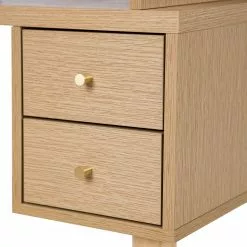 Loftscape Schreibtisch Noa - Eiche Dekor / Gummibaum -Büromöbel Verkaufsgeschäft 1000272895 220331 073 DETAILS P000000001000272895