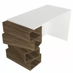 Red Living Schreibtisch Bela - Weiß / Walnuss Dekor -Büromöbel Verkaufsgeschäft 1000273391 210615 12562600022 DETAILS P000000001000273391