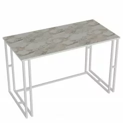 Red Living Schreibtisch Andel - Marmor Weiß Dekor