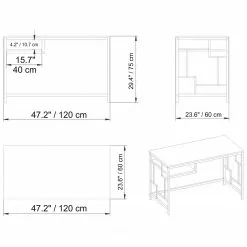 Red Living Schreibtisch Asaa - Marmor Weiß Dekor -Büromöbel Verkaufsgeschäft 1000273404 210615 12562700079 SKETCH DETAILS P000000001000273404 sketch