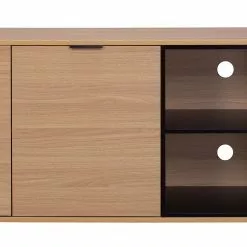 Loftscape Sideboard Borsh - Echtholzfurnier - Eiche / Schwarz -Büromöbel Verkaufsgeschäft 1000273420 210611 15405300130 DETAILS P000000001000273420