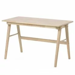 Mørteens Schreibtisch Chassy - Esche Furnier / Gummibaum massiv - Kernesche