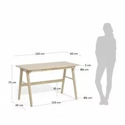 Mørteens Schreibtisch Chassy - Esche Furnier / Gummibaum massiv - Kernesche -Büromöbel Verkaufsgeschäft 1000274887 210623 13373500016 SKETCH DETAILS P000000001000274887 sketch