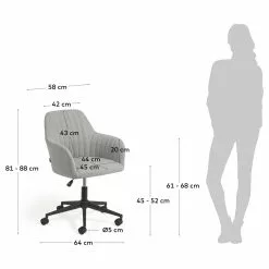 Fredriks Bürostuhl Madina - Lichtgrau -Büromöbel Verkaufsgeschäft 1000274890 210623 13375200050 SKETCH DETAILS P000000001000274890 sketch