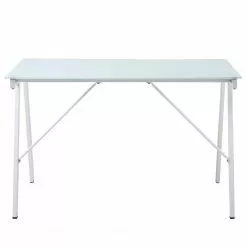 Loftscape Schreibtisch Mahia - Glas / Aluminium - Weiß 10 Loftscape Schreibtisch Mahia - Glas / Aluminium - Weiß -Büromöbel Verkaufsgeschäft 1000275401 210624 11464600043 DETAILS P000000001000275401