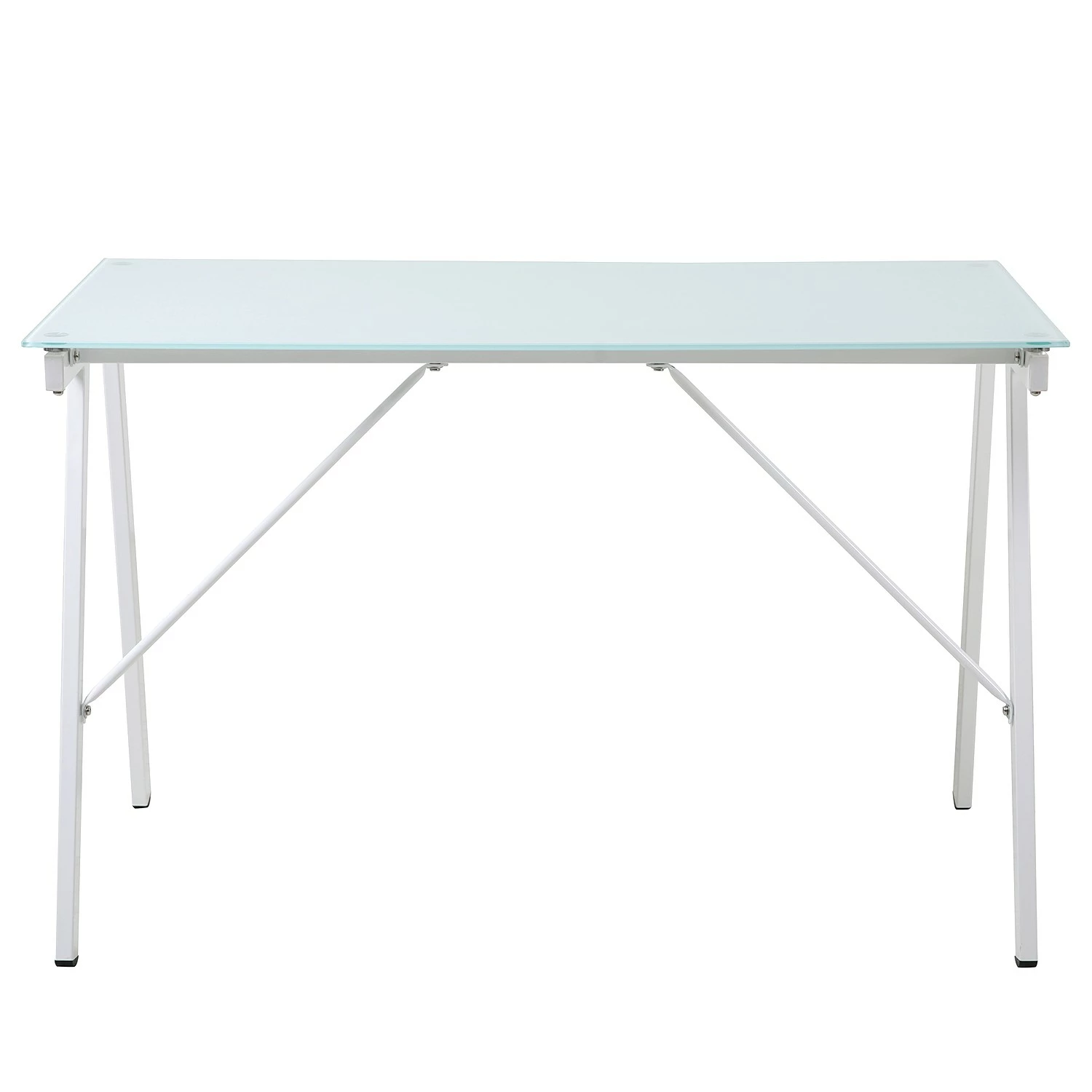 Loftscape Schreibtisch Mahia - Glas / Aluminium - Weiß 5 Loftscape Schreibtisch Mahia - Glas / Aluminium - Weiß – Bild 3