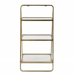 Red Living Regal Kajsa - Glas / Metall - Antik Gold -Büromöbel Verkaufsgeschäft 1000275622 210630 12464800079 DETAILS P000000001000275622