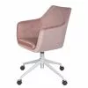 Mørteens Bürodrehstuhl Nicholas IV - Samt / Eisen - Altrosa / Weiß -Büromöbel Verkaufsgeschäft 1000276826 220909 010 IMAGE P000000001000276826