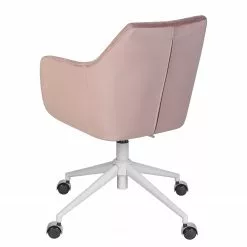 Mørteens Bürodrehstuhl Nicholas IV - Samt / Eisen - Altrosa / Weiß -Büromöbel Verkaufsgeschäft 1000276826 220909 040 DETAILS P000000001000276826
