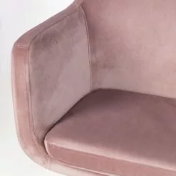 Mørteens Bürodrehstuhl Nicholas IV - Samt / Eisen - Altrosa / Weiß -Büromöbel Verkaufsgeschäft 1000276826 220909 060 DETAILS P000000001000276826