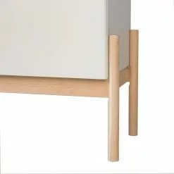 Studio Copenhagen Highboard Cooby - Muschelweiß / Eiche Hell -Büromöbel Verkaufsgeschäft 1000276945 220713 055 DETAILS P000000001000276945