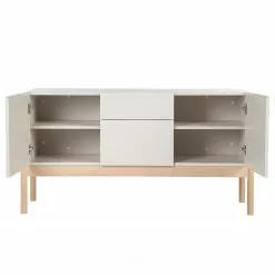 Studio Copenhagen Sideboard Cooby I - Muschelweiß / Eiche Hell -Büromöbel Verkaufsgeschäft 1000276966 220729 035 DETAILS P000000001000276966