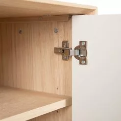 Studio Copenhagen Sideboard Maayka I - Eiche teilmassiv - Mushroom Creme / Eiche Hell -Büromöbel Verkaufsgeschäft 1000277378 220803 036 DETAILS P000000001000277378