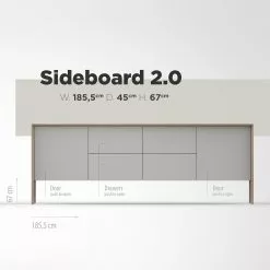 Studio Copenhagen Sideboard Maayka II - Eiche teilmassiv - Mushroom Creme / Eiche Hell 31 Studio Copenhagen Sideboard Maayka II - Eiche teilmassiv - Mushroom Creme / Eiche Hell -Büromöbel Verkaufsgeschäft 1000277388 211111 144903000513 SKETCH DETAILS P000000001000277388 sketch