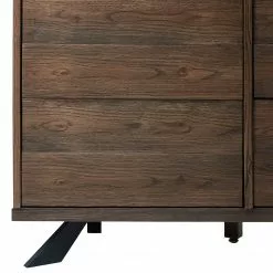 Red Living Sideboard Berck - Echtholzfurnier / Metall - Raucheiche / Schwarz -Büromöbel Verkaufsgeschäft 1000277640 210706 14081300069 DETAILS P000000001000277640