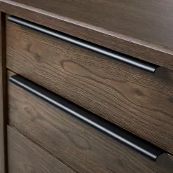 Red Living Sideboard Berck - Echtholzfurnier / Metall - Raucheiche / Schwarz -Büromöbel Verkaufsgeschäft 1000277640 210706 14081300070 DETAILS P000000001000277640