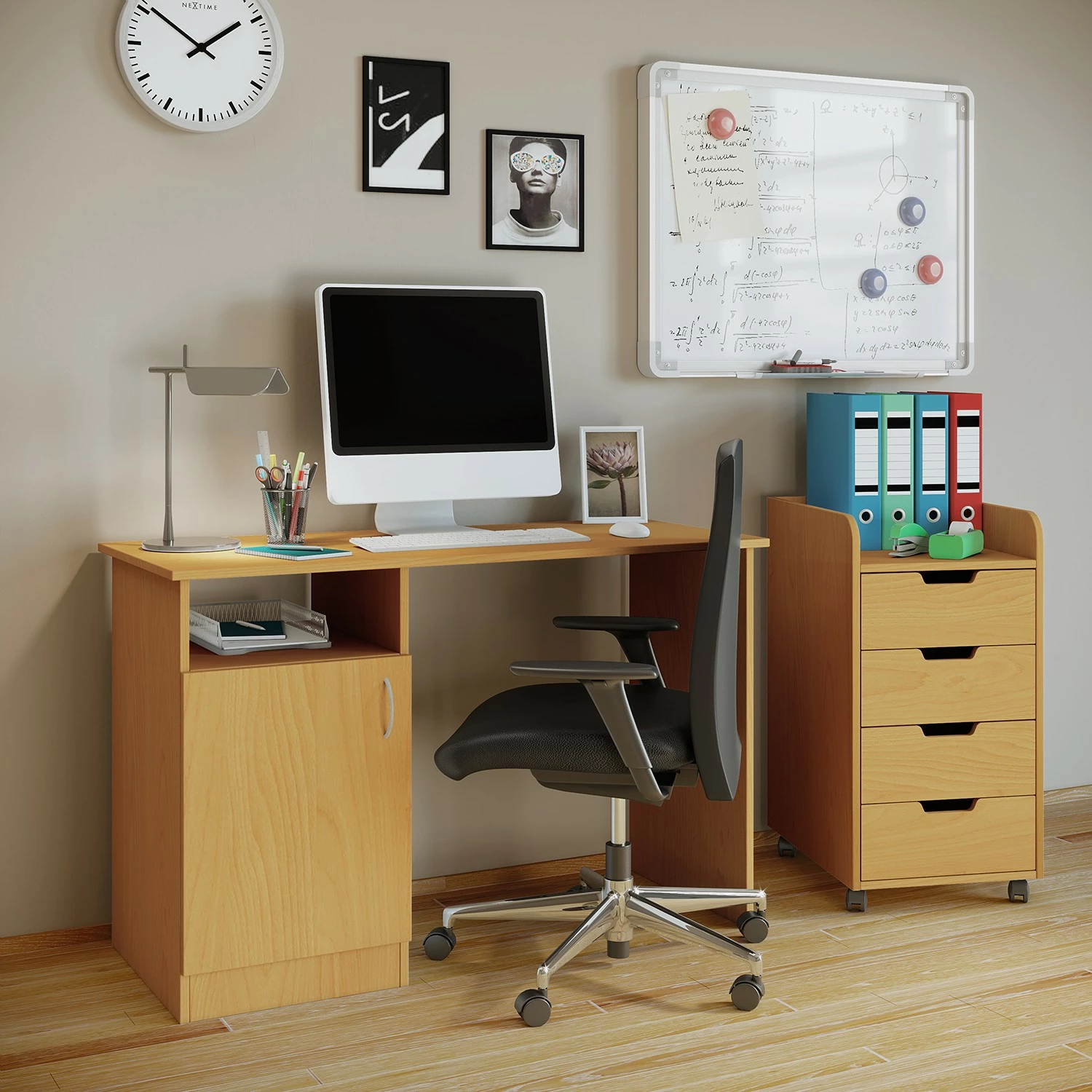 VCM Rollcontainer Konal Maxi - Buche Dekor 5 VCM Rollcontainer Konal Maxi - Buche Dekor – Bild 3