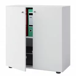 VCM Kommode Lona - Weiß - Höhe: 74 cm