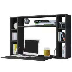 VCM Wandschreibtisch Wandila - Schwarz