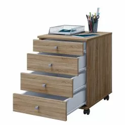 VCM Rollcontainer Lona Mini - Eiche Sonoma Dekor -Büromöbel Verkaufsgeschäft 1000277778 210716 14053000055 DETAILS P000000001000277778