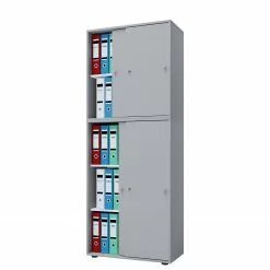 VCM Büroschrank Lona XXL - Grau