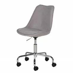 Mørteens Bürodrehstuhl Aledas II - Hellgrau - Chrom glänzend