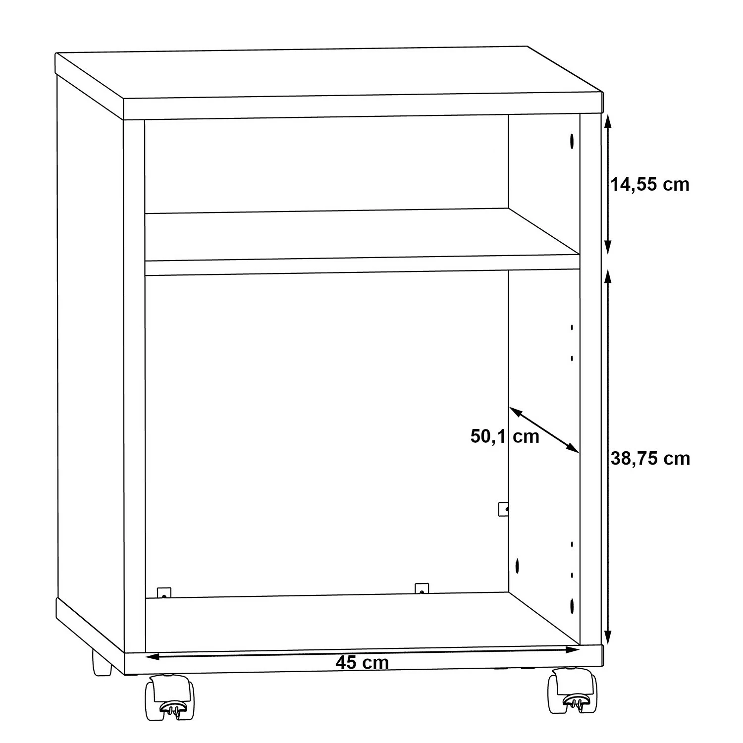 Fredriks Rollcontainer Kendrick - Weiß / Grau 10 Fredriks Rollcontainer Kendrick - Weiß / Grau – Bild 8