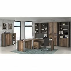 Red Living Rollcontainer Clifford - Altholz Dekor / Dunkelgrau -Büromöbel Verkaufsgeschäft 1000280660 210813 08153800033 MOOD DETAILS P000000001000280660 mood