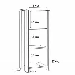 Regal Clifford - 47 x 115 cm -Büromöbel Verkaufsgeschäft 1000280661 210813 08153800047 SKETCH DETAILS P000000001000280661 sketch